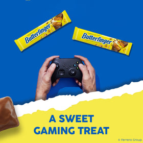 Butterfinger bars displayed for Easter or Halloween candy bowls.