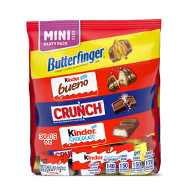 Butterfinger mini bar close-up, peanut-buttery flavor ideal for a quick indulgence.