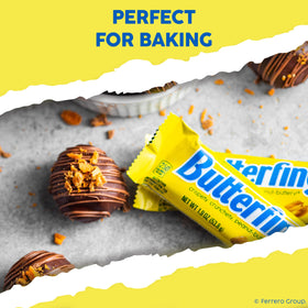 Butterfinger bar ready to share at a party.