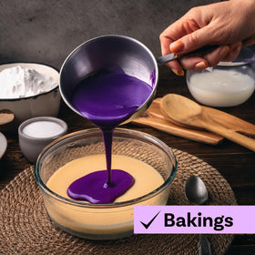 Butterfly Gunacipta 1948 Ube paste beside spices as baking inspiration.