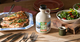 Butternut Mountain Farm easy pour jug maple syrup convenient for breakfasts and tastings