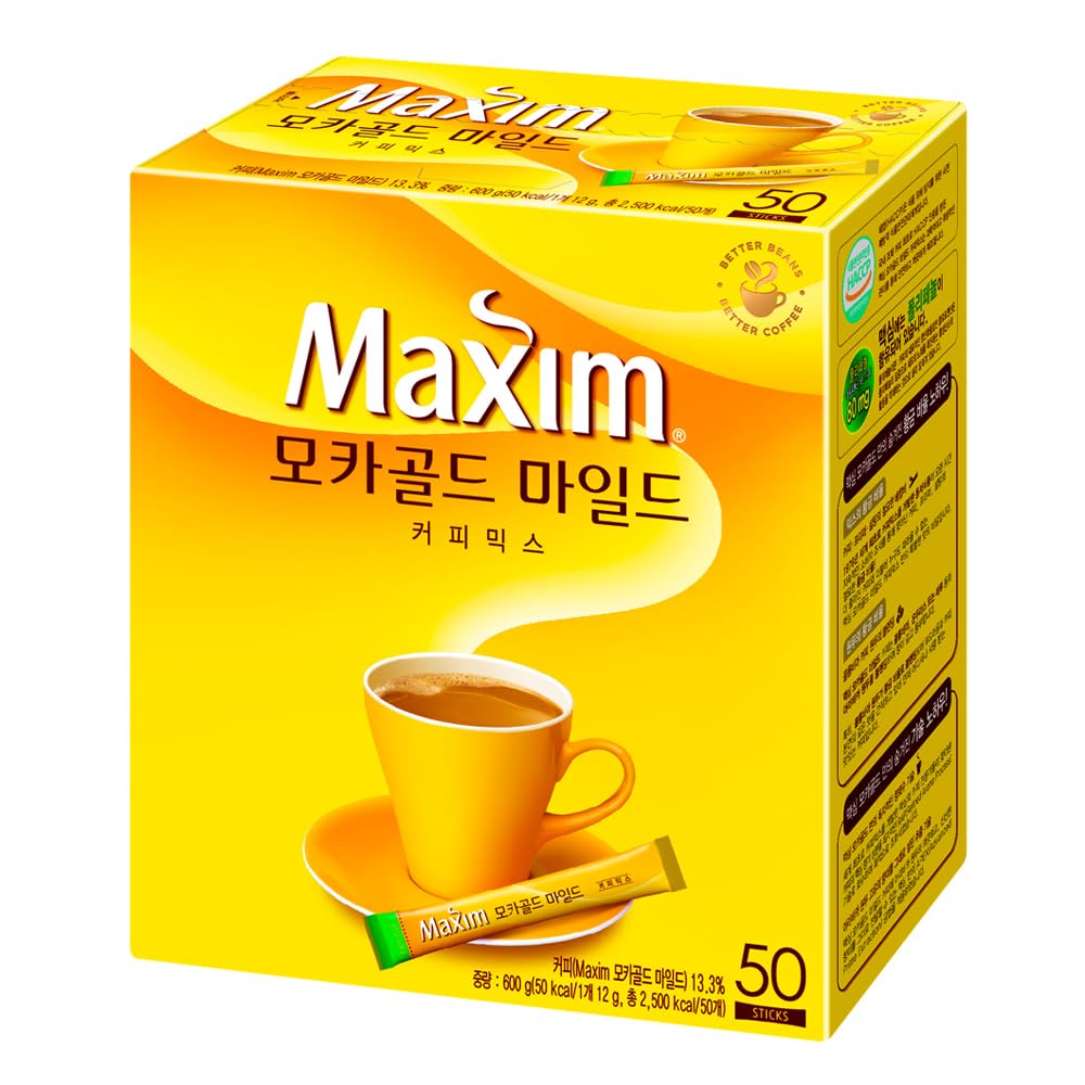 Buyten Maxim Mocha Gold Mild Coffee box front for a premium instant pick-me-up.