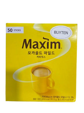 Buyten Maxim Mocha Gold Mild Coffee dissolve image for fast cup preparation.