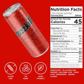 Buzzkill Wines pack four cans showcases convenient alcohol-free red for events.