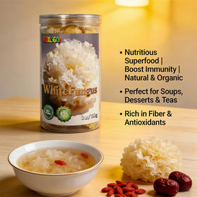 BXXLSGDF Snow Fungus Whole Pieces in a pot delivering tender translucent ribbons