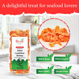 Byait dried shrimp for seafood salads boosts flavor with pure ingredients.