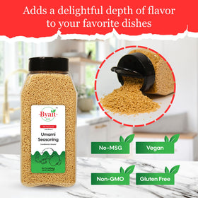 Byait 16 oz resealable jar preserves freshness and easy sprinkling.