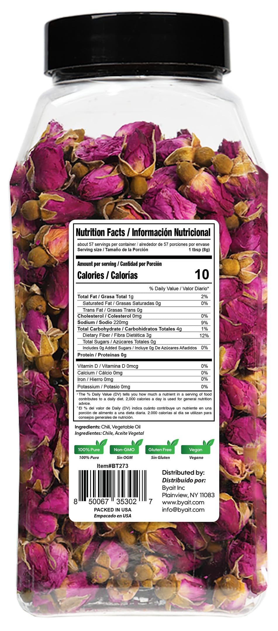 Byait rose buds tea infusion in cup highlighting vibrant aroma for beverages.