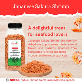 Byait Sakura Shrimp used as a ramen topping in a steaming bowl.