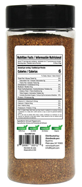 Byait Sichuan peppercorn powder packaging highlights premium quality and easy dosing for cooks.