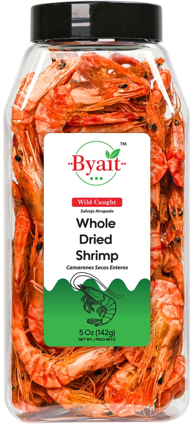Byait jar of whole dried shrimp adds convenient seafood flavor.