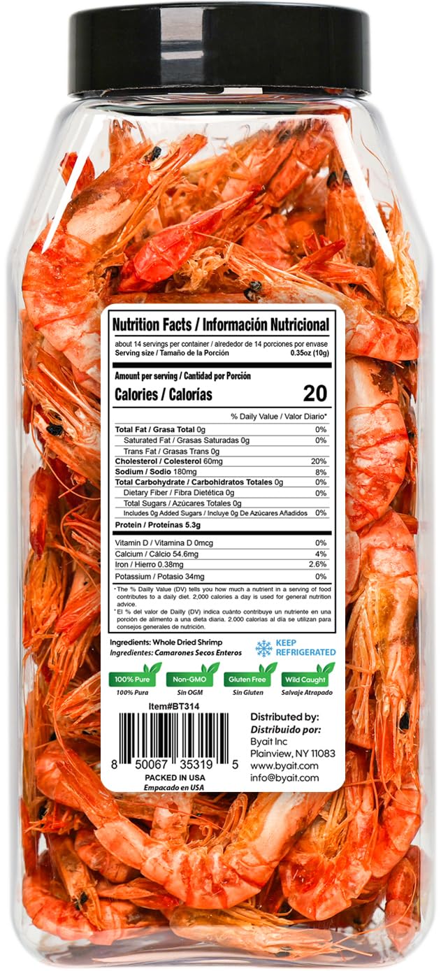 Byait wild-caught shrimp snack offers savory, protein-rich on-the-go bites.
