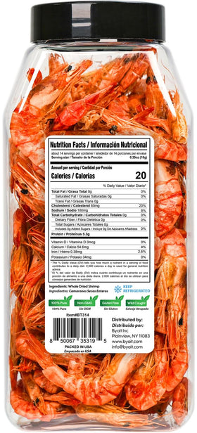 Byait wild-caught shrimp snack offers savory, protein-rich on-the-go bites.