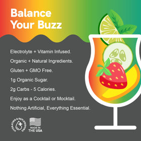 BYB mango margarita glass with tropical aroma and bright flavor.