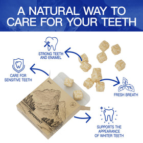 BYH handcrafted xylitol gum showcasing natural ingredients and zero plastic base
