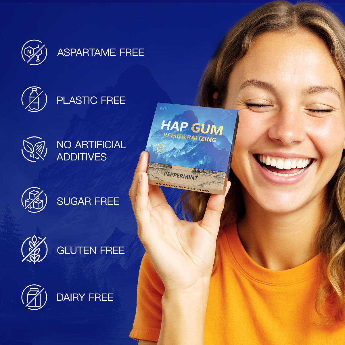 BYH on-the-go use in travel or office keeps breath fresh