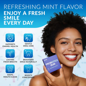 BYH Remineralizing gum xylitol and erythritol close-up for sugar-free sweetness