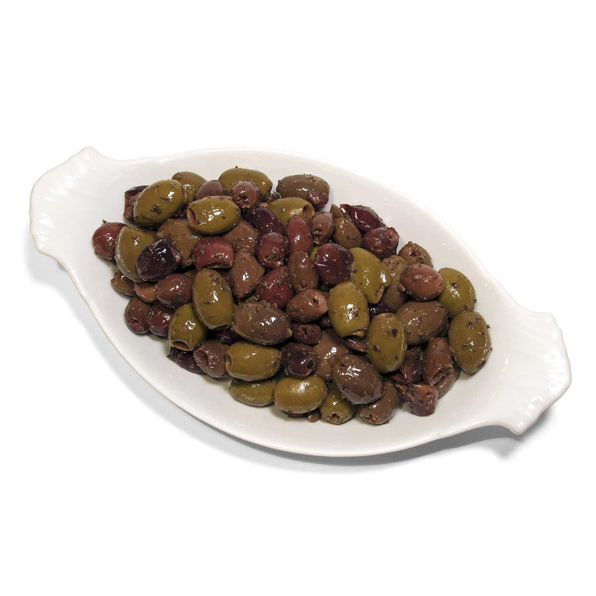 Byzantine hand-harvested olives from Mediterranean farms elevate appetizer trays.