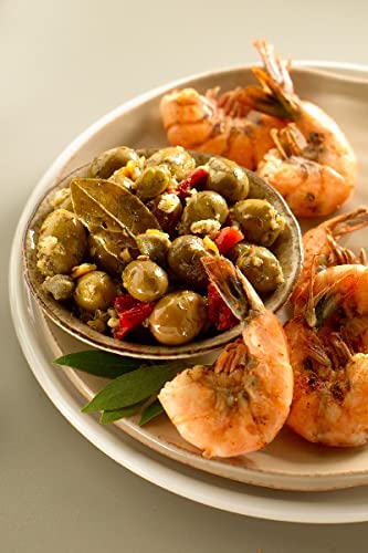 Byzantine purple-black olives with tender texture ideal for Mediterranean recipes.
