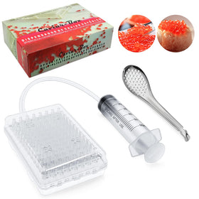 BZZAQ caviar maker box with 96-hole mold for rapid sphere creation