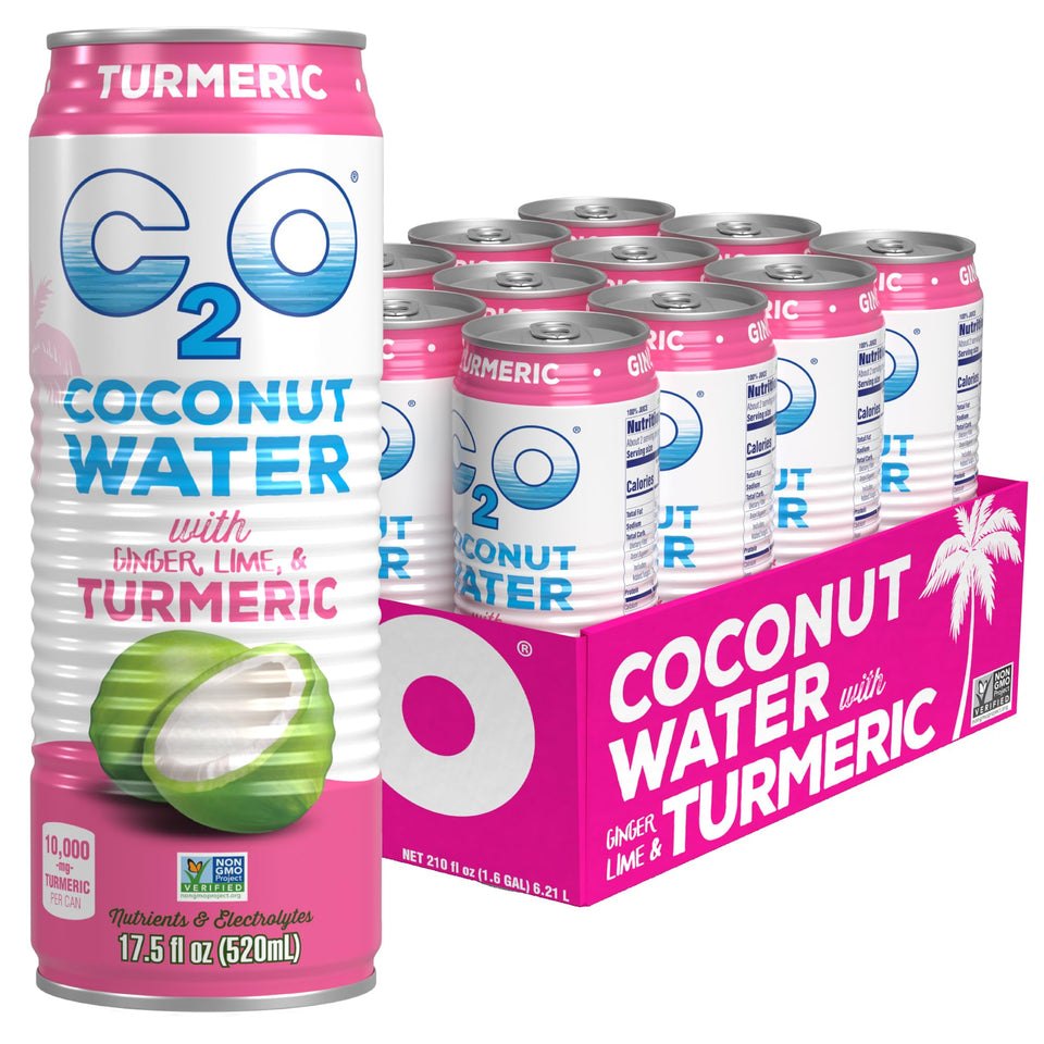 C2O twelve-pack front view ready for refreshing hydration.
