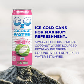 C2O twelve-pack side view highlights convenient on-the-go electrolyte boost.