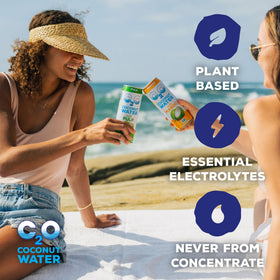 C2O coconut water pulp closeup showcases real pulp texture and coconut richness.
