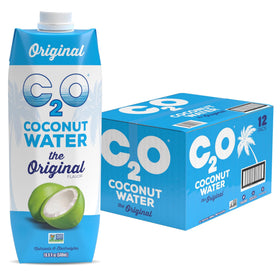 C2O Original coconut water 12-pack tetra packs for natural hydration