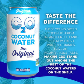 C2O Original glass with ice illustrates post-workout refreshment.