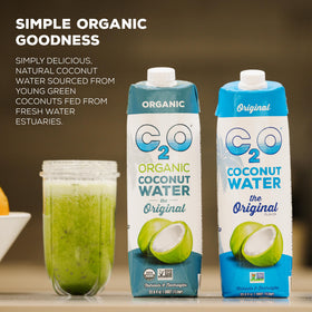 C2O original tetra pack back reveals nutritional details for informed choices.