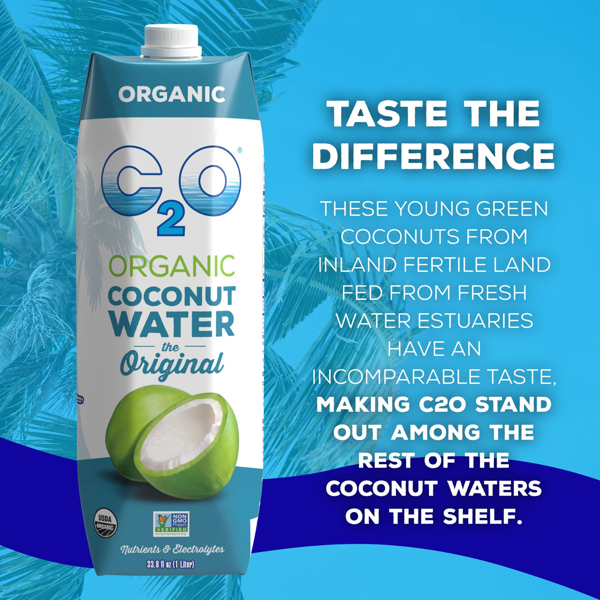 C2O coconut water after workout for balanced electrolytes and recovery.