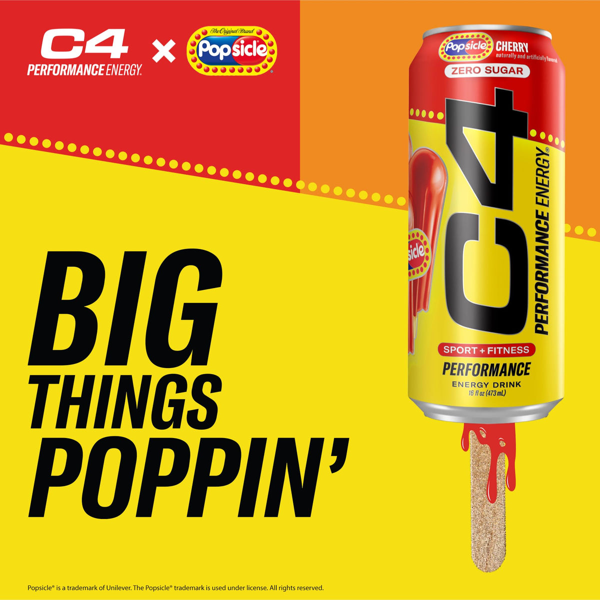 C4 Cherry Popsicle workout scene conveys ready-to-go energy before training.