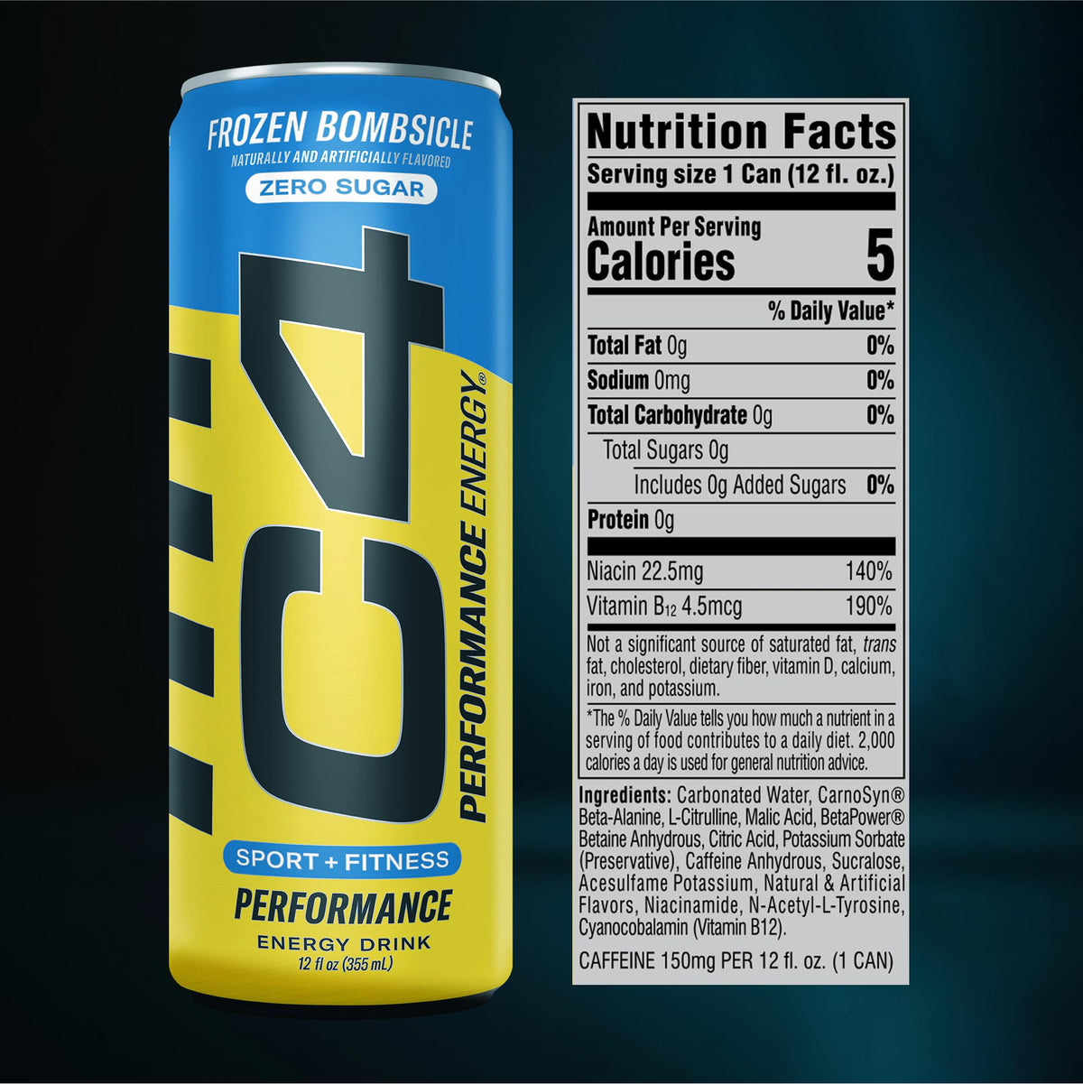 C4 Energy 12-pack in box front view, ideal for stocking up