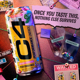 C4 Energy breakfast setup showing zero sugar option for morning energy.