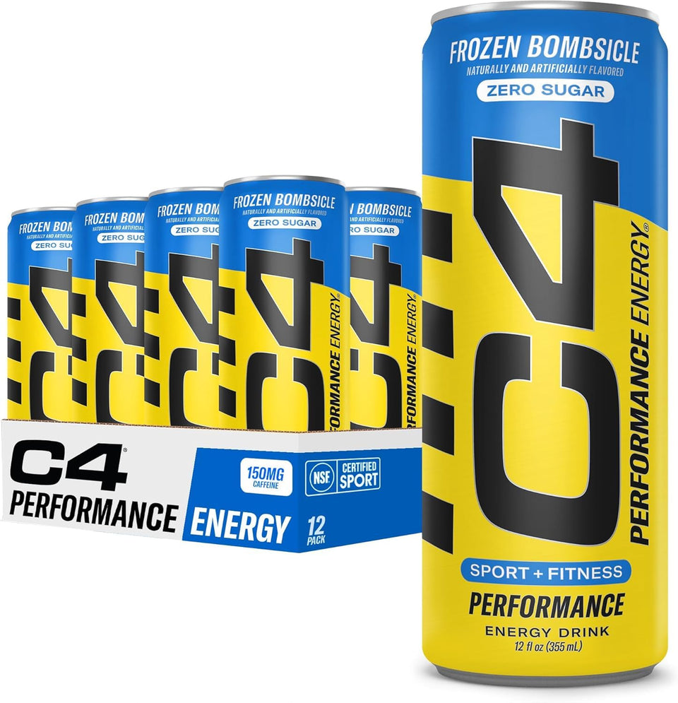 C4 Energy Frozen Bombsicle can for a pre-workout boost without sugar.