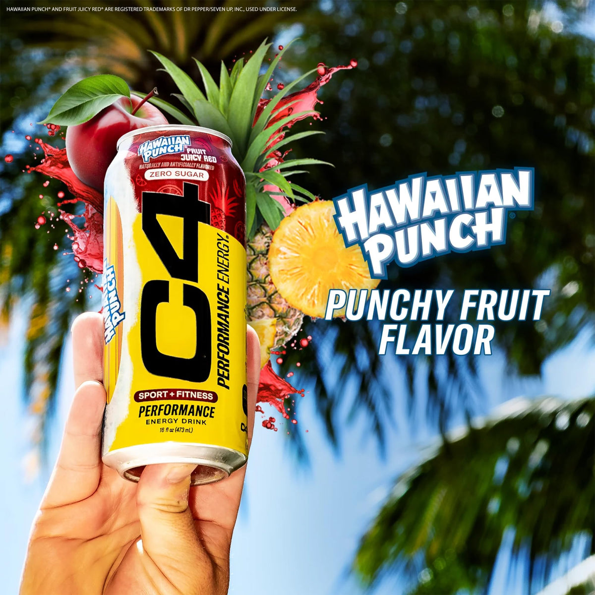 Bubbly fizz of C4 Energy Hawaiian Punch hints at refreshing carbonation