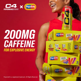 C4 Energy Popsicle back of can highlights nutrition and caffeine