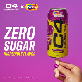 C4 Energy Popsicle cherry can delivers crisp flavor and clean energy