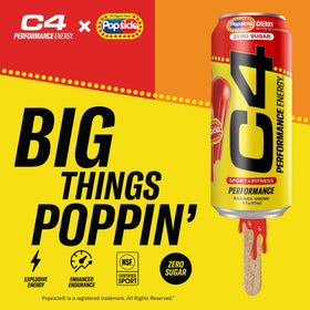 C4 Energy Popsicle Hawaiian Pineapple can offers tropical, sugar-free flavor