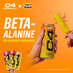 C4 Energy Popsicle ingredients panel notes CarnoSyn Beta-Alanine and BetaPower