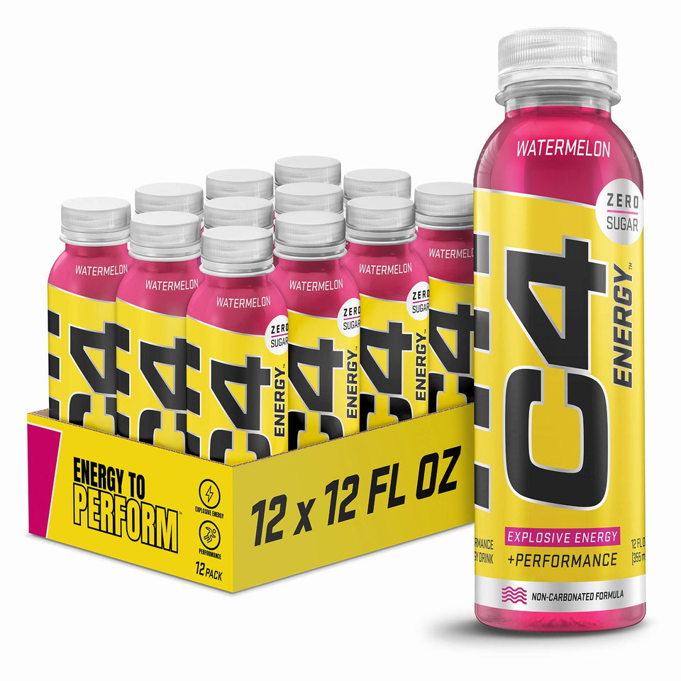 C4 Energy Watermelon can with refreshing flavor for quick workouts