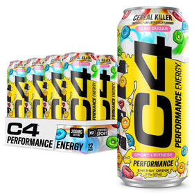 C4 Energy zero-sugar can front on counter for a quick morning boost.