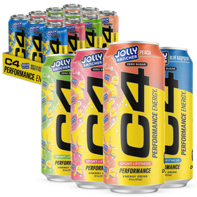 C4 Jolly Rancher Blue Raspberry can delivers bold flavor and a quick energy boost.