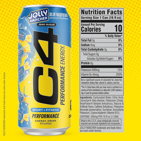 C4 Jolly Rancher Green Apple can showcases crisp flavor and focus.