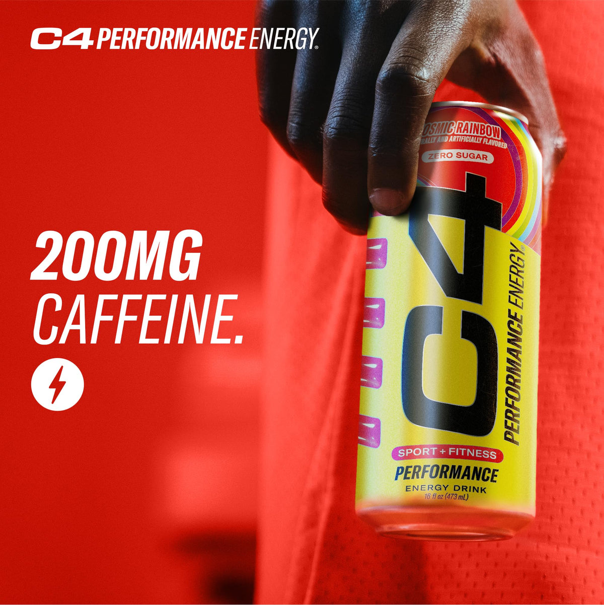 C4 Cosmic Rainbow flavor swirls evoke fruity notes without sugar