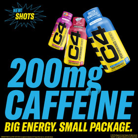 C4 Performance Energy Shot twelve-pack display for convenient bulk energy.