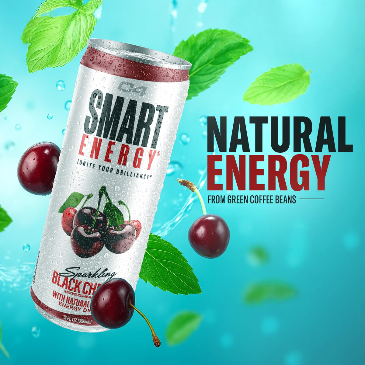 Lifestyle scene with C4 Smart Energy during study or gaming for enhanced focus.