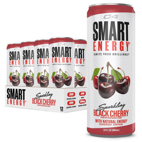 C4 Smart Energy Black Cherry can for sustained alertness during work and workouts.