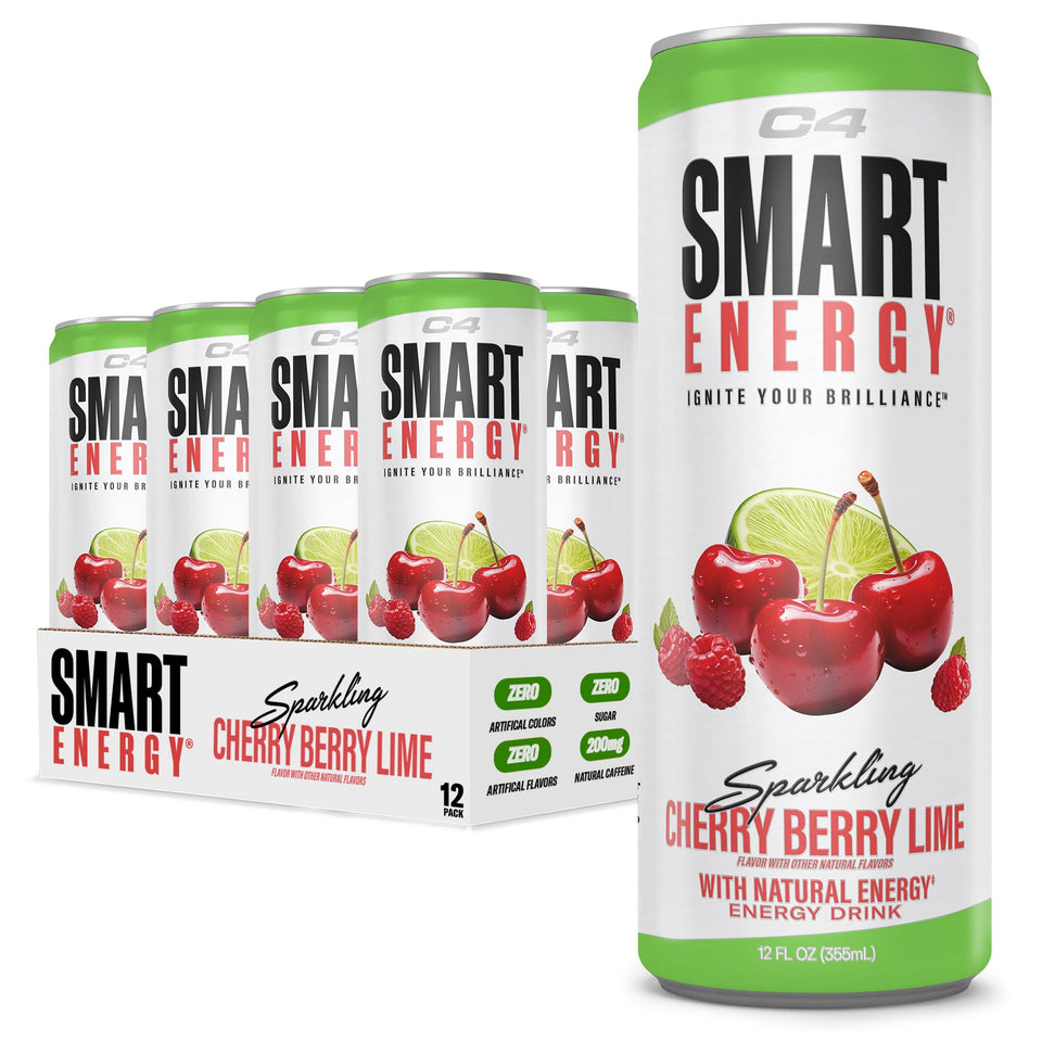 C4 Smart Energy Cherry Berry Lime can for quick focus and energy