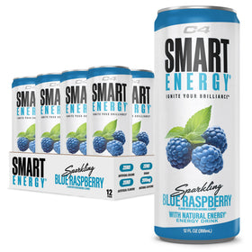 C4 Smart Energy icy blue razz can for focus and refreshment